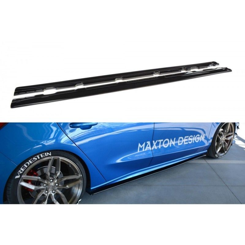 Maxton Side Skirts Diffusers Ford Focus ST / ST-Line Mk4 Gloss Black, Focus Mk4 / ST-Line Maxton Side Skirts Diffusers Ford Focus ST / ST-Line Mk4 Gloss Black, Focus Mk4 / ST-Line