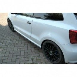 Maxton SIDE SKIRTS DIFFUSERS VOLKSWAGEN POLO MK5 R WRC Gloss Black, Polo Mk5 6R