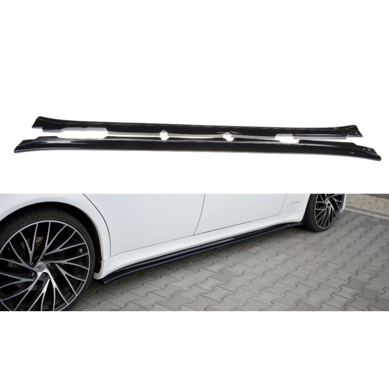 Maxton SIDE SKIRTS DIFFUSERS MASERATI QUATTROPORTE MK5 FACELIFT Gloss Black, Maserati Maxton SIDE SKIRTS DIFFUSERS MASERATI QUATTROPORTE MK5 FACELIFT Gloss Black, Maserati