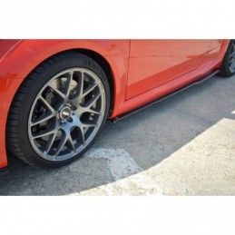 Maxton Side Skirts Diffusers Audi TT RS 8S Gloss Black, TT Mk3 8S