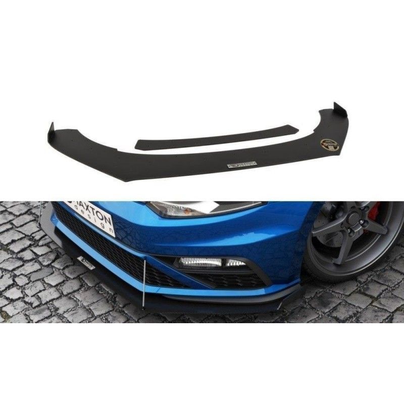 Maxton FRONT RACING SPLITTER VW POLO MK5 GTI FACELIFT (with wings) , Polo Mk5 6R Maxton FRONT RACING SPLITTER VW POLO MK5 GTI FACELIFT (with wings) , Polo Mk5 6R