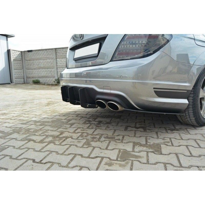 Maxton Mercedes C W204 AMG-Line (Facelift) REAR DIFFUSER & REAR SIDE SPLITTERS , W204 Maxton Mercedes C W204 AMG-Line (Facelift) REAR DIFFUSER & REAR SIDE SPLITTERS , W204