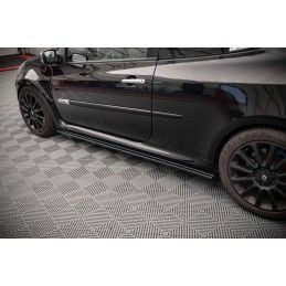 RAJOUTS DES BAS DE CAISSE MAXTON RENAULT CLIO MK3 RS Noir Brillant