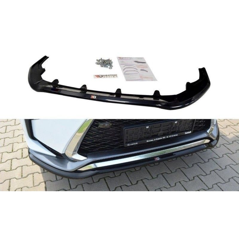 Maxton FRONT SPLITTER V.1 Lexus RX Mk4 F-Sport Gloss Black, Lexus Maxton FRONT SPLITTER V.1 Lexus RX Mk4 F-Sport Gloss Black, Lexus