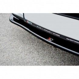 Maxton FRONT SPLITTER V.1 Renault Clio Mk4 Gloss Black, Clio IV