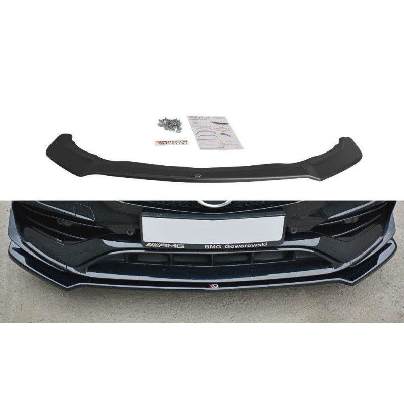 Maxton FRONT SPLITTER V.2 Mercedes CLA A45 AMG C117 Facelift Gloss Black, CLA C117 Maxton FRONT SPLITTER V.2 Mercedes CLA A45 AMG C117 Facelift Gloss Black, CLA C117