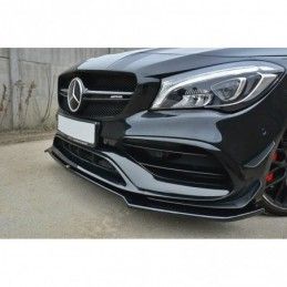 Maxton FRONT SPLITTER V.2 Mercedes CLA A45 AMG C117 Facelift Gloss Black, CLA C117