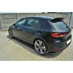 RAJOUTS DES BAS DE CAISSE MAXTON SEAT LEON III CUPRA / FR Noir Brillant