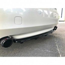 Maxton CENTRAL REAR SPLITTER Lexus GS 300 Mk3 Facelift (with vertical bars) Gloss Black, Lexus