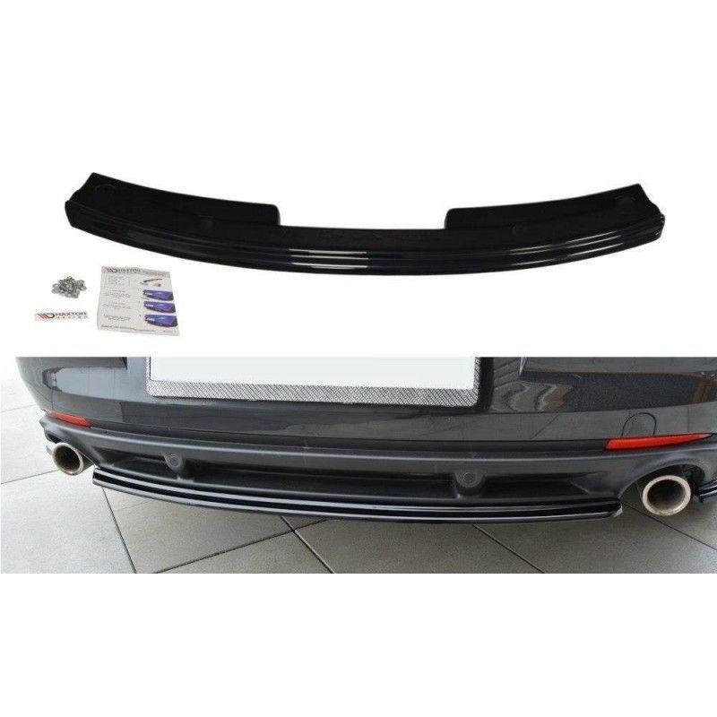 Maxton CENTRAL REAR SPLITTER Renault Laguna mk 3 Coupe Gloss Black, Laguna Maxton CENTRAL REAR SPLITTER Renault Laguna mk 3 Coupe Gloss Black, Laguna