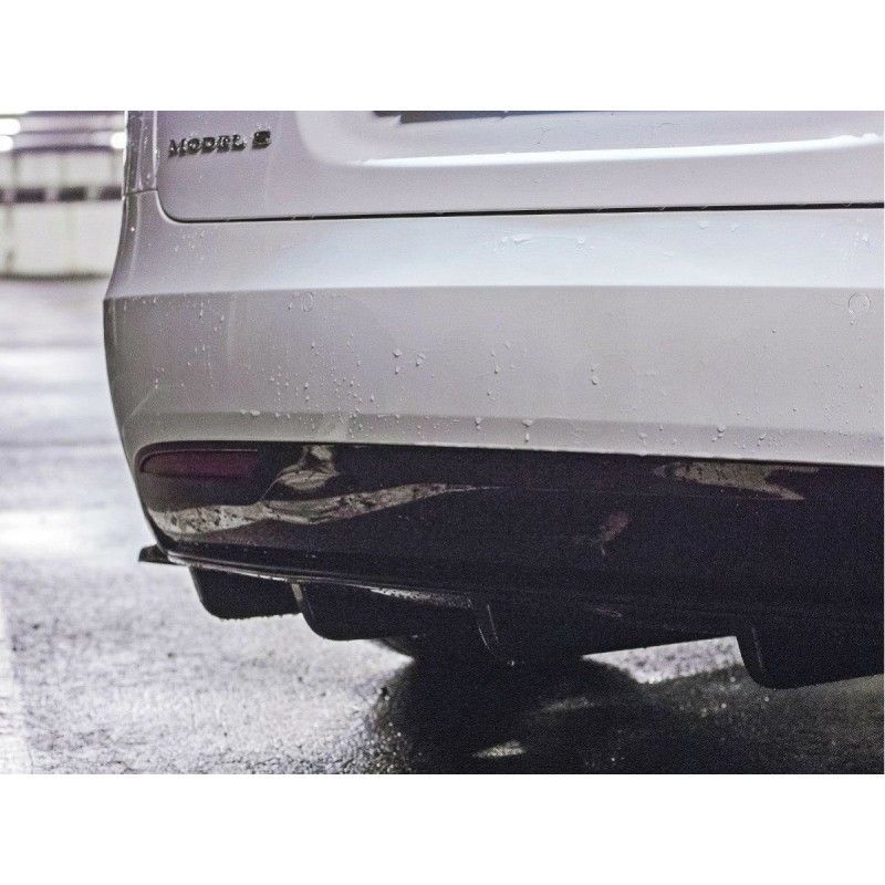 Maxton REAR VALANCE Tesla Model S Facelift Gloss Black, Tesla Maxton REAR VALANCE Tesla Model S Facelift Gloss Black, Tesla