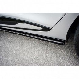 Maxton SIDE SKIRTS DIFFUSERS Renault Clio Mk4 Gloss Black, Clio IV