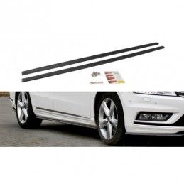 Maxton SIDE SKIRTS DIFFUSERS Vw Passat B7 R-Line Gloss Black, Passat B7