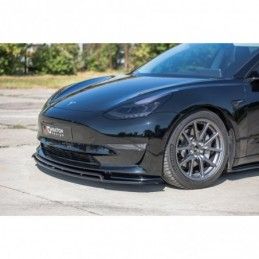 Maxton Front Splitter V.2 Tesla Model 3 Gloss Black, Tesla