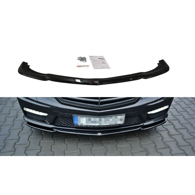 Maxton FRONT SPLITTER V.1 MERCEDES-BENZ E63 AMG W212 Gloss, W212 Maxton FRONT SPLITTER V.1 MERCEDES-BENZ E63 AMG W212 Gloss, W212