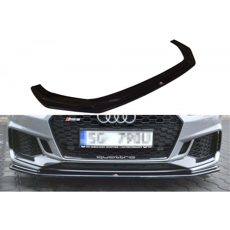 Maxton Front Splitter V.2 Audi RS5 F5 Coupe / Sportback Gloss Black, A5 F5 Maxton Front Splitter V.2 Audi RS5 F5 Coupe / Sportback Gloss Black, A5 F5