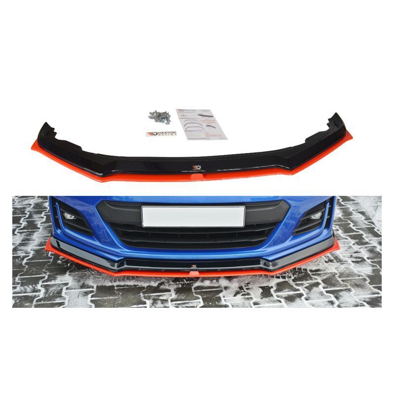 Maxton FRONT SPLITTER V.5 SUBARU BRZ FACELIFT Gloss Black + Red, MAXTON DESIGN Maxton FRONT SPLITTER V.5 SUBARU BRZ FACELIFT Gloss Black + Red, MAXTON DESIGN