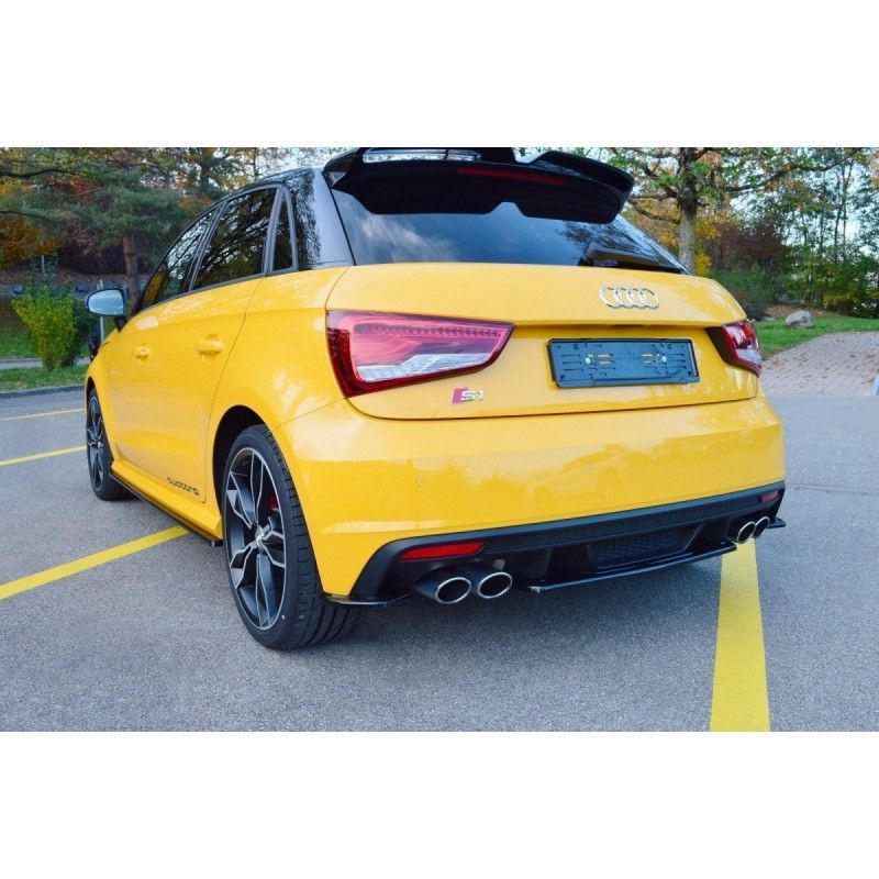 Maxton Rear Side Splitters Audi S1 8X Gloss Black, A1 / S1 8X Maxton Rear Side Splitters Audi S1 8X Gloss Black, A1 / S1 8X