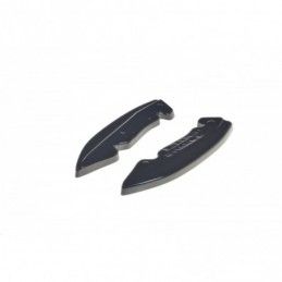 Maxton Rear Side Splitters Tesla Model 3 Gloss Black, Tesla