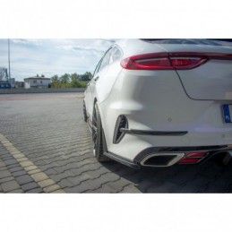 Maxton Rear Side Splitters Kia ProCeed GT Mk 3 Gloss Black, Kia