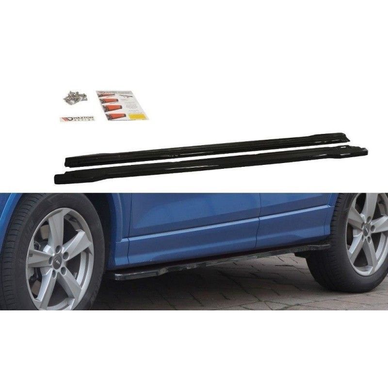 Maxton Side Skirts Diffusers Audi Q2 Mk.1 Gloss Black, Q2 Maxton Side Skirts Diffusers Audi Q2 Mk.1 Gloss Black, Q2