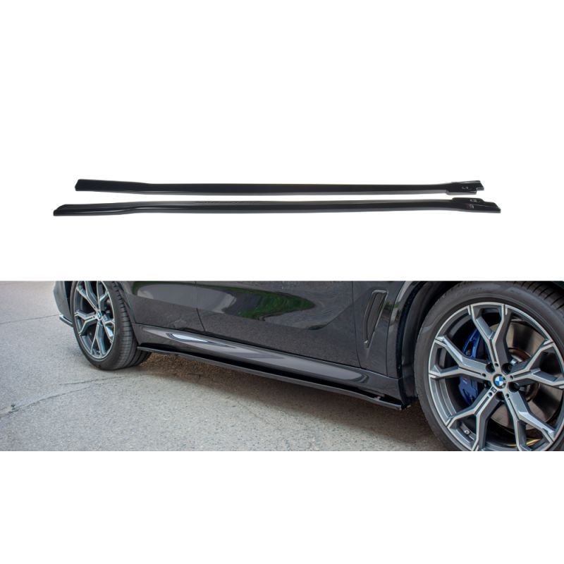 Maxton Side skirts Diffusers for BMW X5 G05 M-pack Gloss Black, X5 G05 Maxton Side skirts Diffusers for BMW X5 G05 M-pack Gloss Black, X5 G05