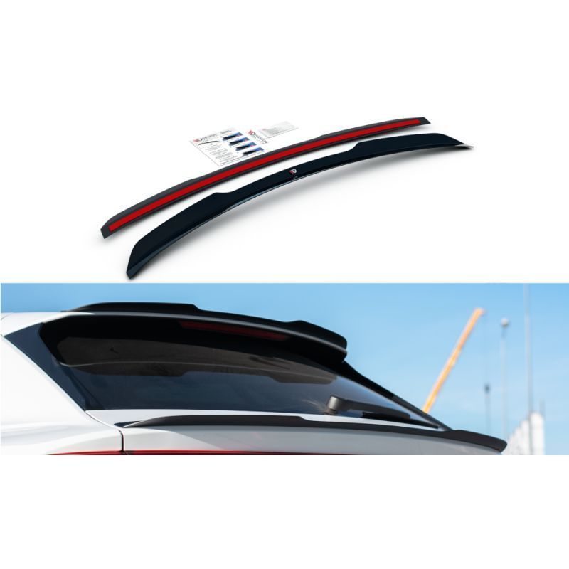 Maxton Lower Spoiler Cap Audi Q8 S-line Gloss Black, Q8 Maxton Lower Spoiler Cap Audi Q8 S-line Gloss Black, Q8
