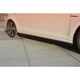 RAJOUTS DES BAS DE CAISSE MAXTON VW GOLF VII GTI PREFACE/FACELIFT (large) Noir Brillant