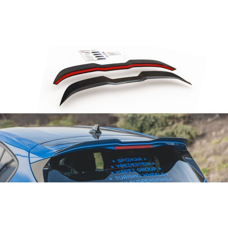 Maxton Spoiler Cap V.1 Ford Focus ST Mk4 Gloss Black, Focus Mk4 / ST-Line Maxton Spoiler Cap V.1 Ford Focus ST Mk4 Gloss Black, Focus Mk4 / ST-Line