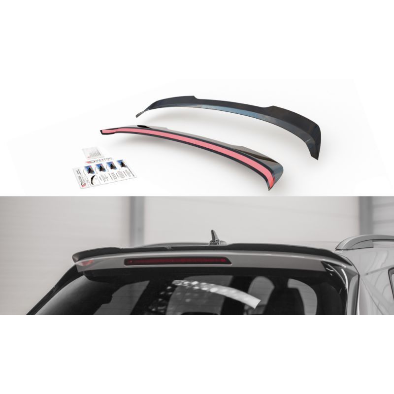 Maxton Spoiler Cap V.1 Skoda Kodiaq Mk1 Sportline/RS Gloss Black, Kodiaq Maxton Spoiler Cap V.1 Skoda Kodiaq Mk1 Sportline/RS Gloss Black, Kodiaq
