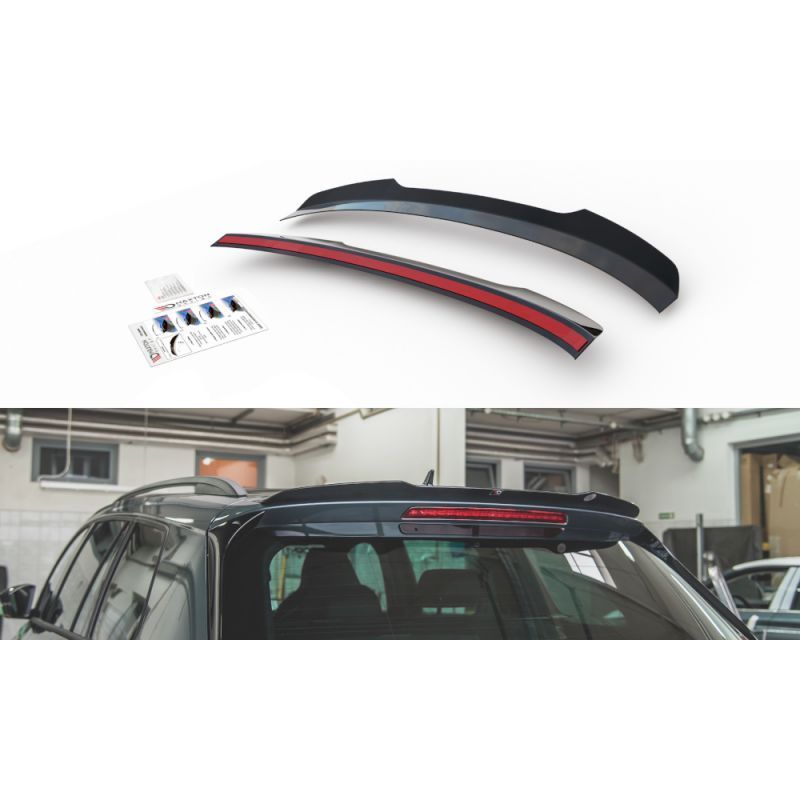 Maxton Spoiler Cap V.2 Skoda Kodiaq Mk1 Sportline/RS Gloss Black, Kodiaq Maxton Spoiler Cap V.2 Skoda Kodiaq Mk1 Sportline/RS Gloss Black, Kodiaq