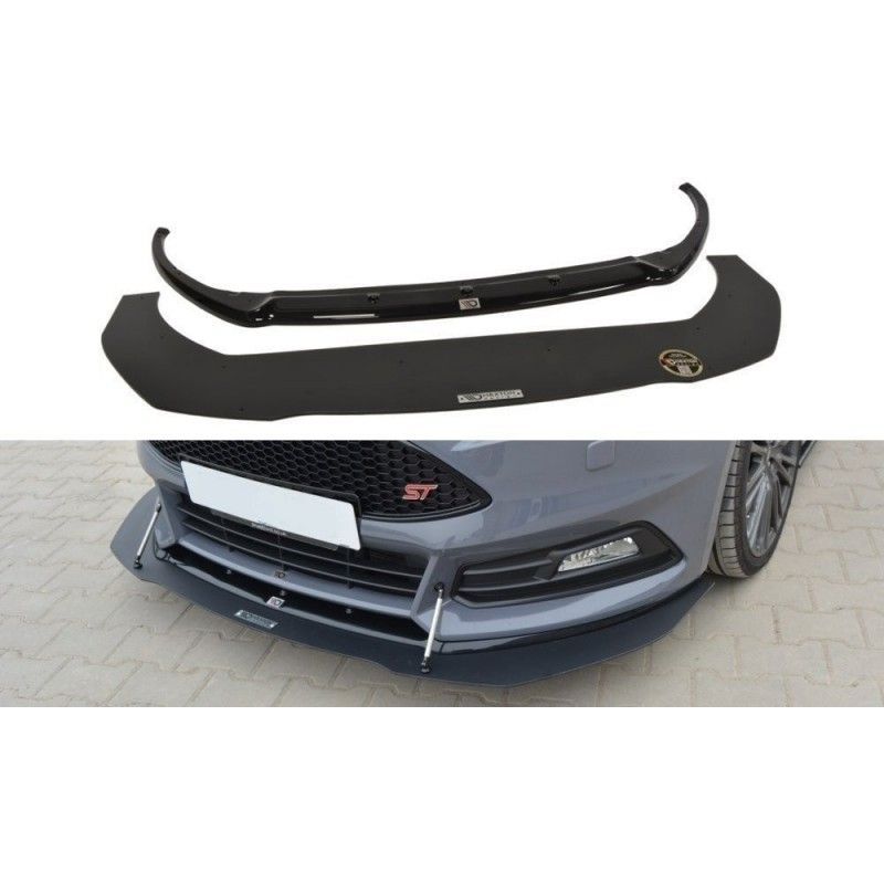 Maxton Hybrid Front Splitter V.1 Ford Focus ST Mk3 FL , FORD Maxton Hybrid Front Splitter V.1 Ford Focus ST Mk3 FL , FORD