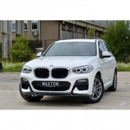Maxton FRONT SPLITTER V.1 for BMW X3 M40d / M40i / M-Pack G01 Gloss Black, X3 G01