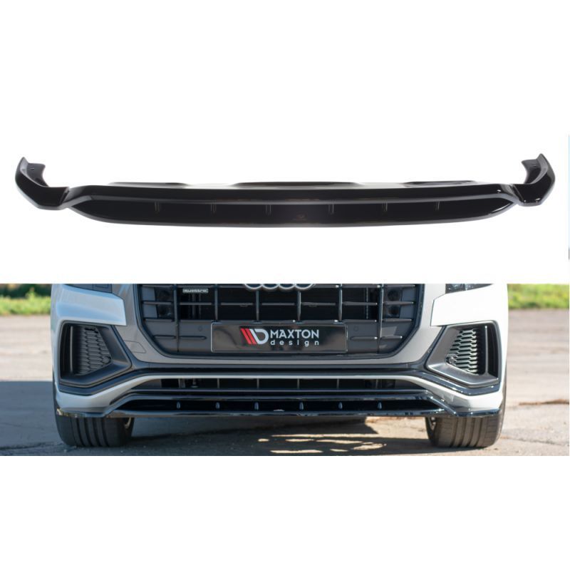 Maxton Front Splitter Audi Q8 S-line Gloss Black, Q8 Maxton Front Splitter Audi Q8 S-line Gloss Black, Q8