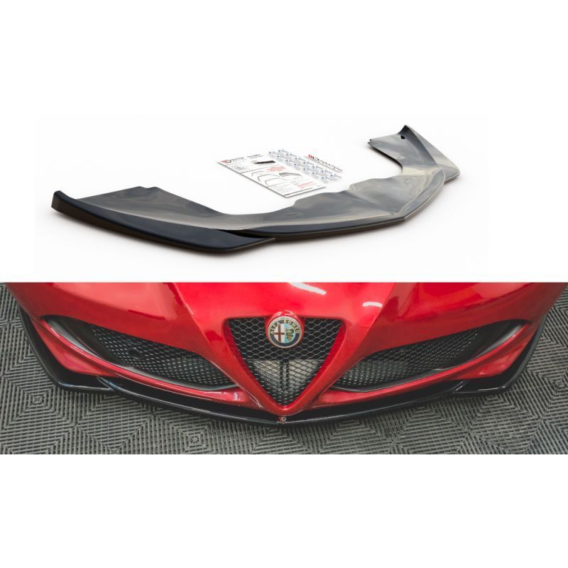 Maxton Front Splitter Alfa Romeo 4C Gloss Black, 4C Maxton Front Splitter Alfa Romeo 4C Gloss Black, 4C