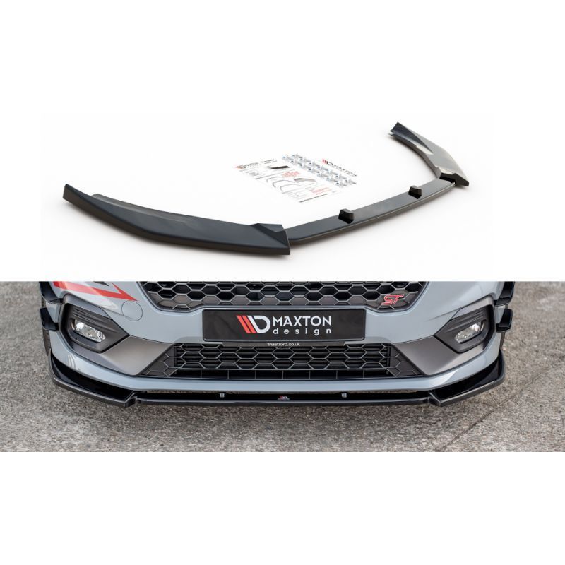 Maxton Front Splitter V.7 Ford Fiesta Mk8 ST / ST-Line Gloss Black, Fiesta Mk8 Maxton Front Splitter V.7 Ford Fiesta Mk8 ST / ST-Line Gloss Black, Fiesta Mk8
