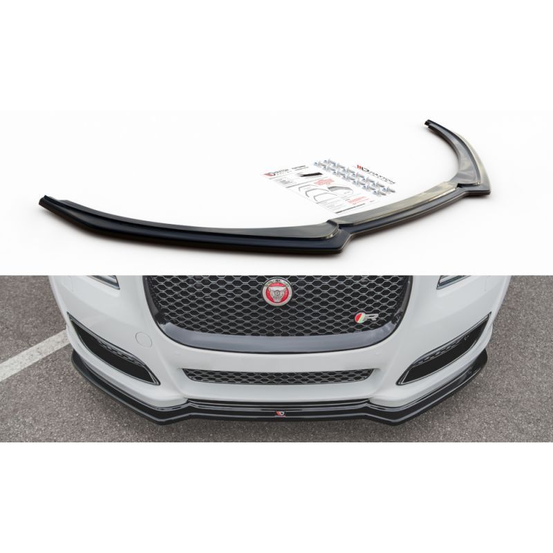 Maxton Front Splitter Jaguar XJ X351 Facelift Gloss Black, Jaguar Maxton Front Splitter Jaguar XJ X351 Facelift Gloss Black, Jaguar