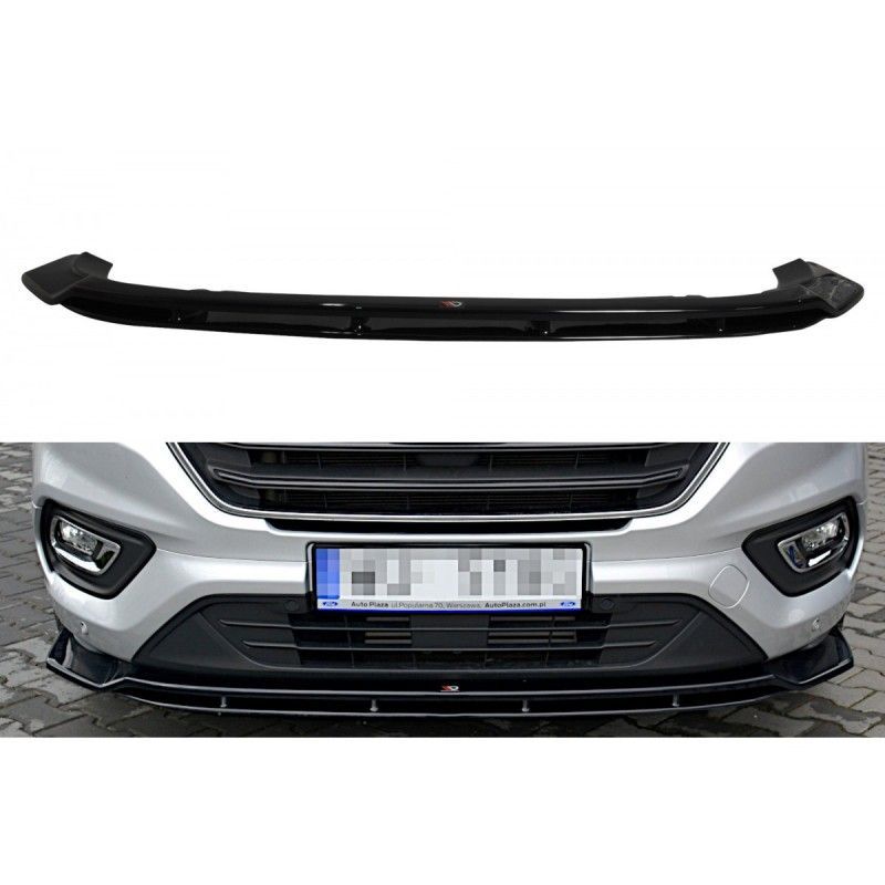Maxton Front Splitter Ford Transit Custom Mk.1 FL Gloss Black, Transit Maxton Front Splitter Ford Transit Custom Mk.1 FL Gloss Black, Transit