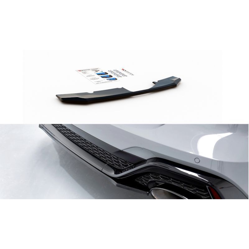 Maxton Central Rear Splitter Audi RS6 C8 / RS7 C8 Gloss Black, A6/S6/RS6 C8 Maxton Central Rear Splitter Audi RS6 C8 / RS7 C8 Gloss Black, A6/S6/RS6 C8