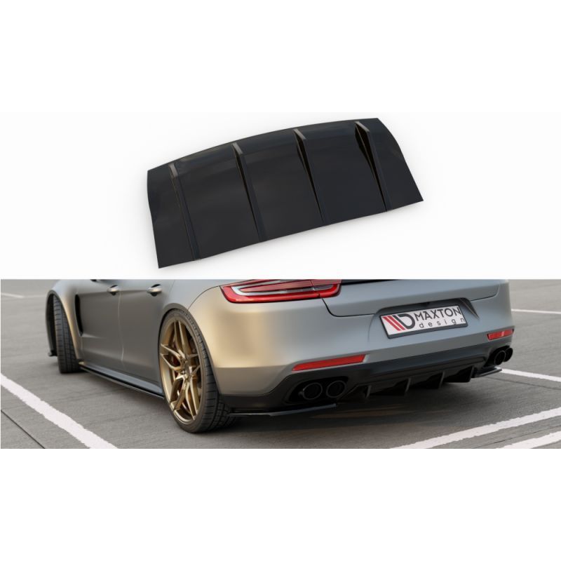 Maxton Rear Valance Porsche Panamera GTS 971 Gloss Black, Panamera Maxton Rear Valance Porsche Panamera GTS 971 Gloss Black, Panamera