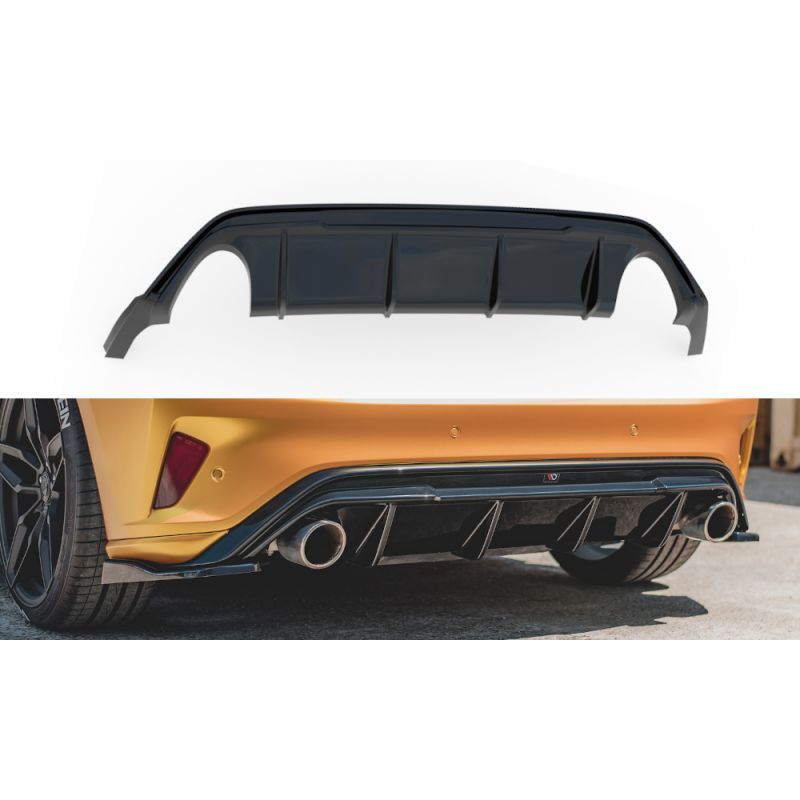 Maxton Rear Valance V.3 Ford Focus ST Mk4 Gloss Black, FORD Maxton Rear Valance V.3 Ford Focus ST Mk4 Gloss Black, FORD
