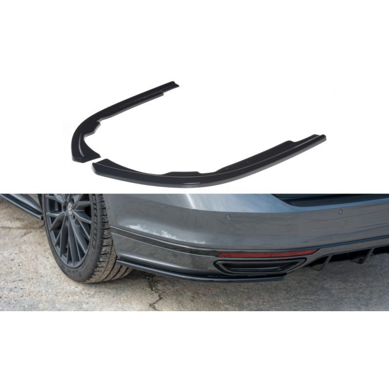 Maxton Rear Side Splitters Volkswagen Passat R-Line B8 Gloss Black, Passat B8 Maxton Rear Side Splitters Volkswagen Passat R-Line B8 Gloss Black, Passat B8