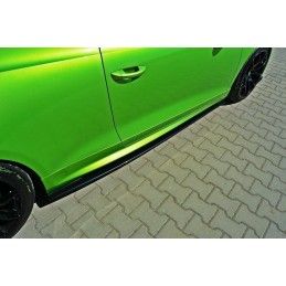 RAJOUTS DES BAS DE CAISSE MAXTON VW SCIROCCO R Noir Brillant