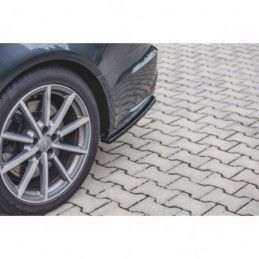 Maxton Rear Side Splitters Audi S6 / A6 S-Line C7 FL Gloss Black, A7/ S7 / RS7 - C7