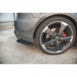 Maxton Rear Side Splitters V.1 Audi RS3 8V Sportback Gloss Black, A3/S3/RS3 8V