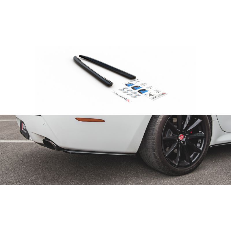 Maxton Rear Side Splitters Jaguar XJ X351 Gloss Black, Jaguar Maxton Rear Side Splitters Jaguar XJ X351 Gloss Black, Jaguar