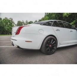 Maxton Rear Side Splitters Jaguar XJ X351 Gloss Black, Jaguar