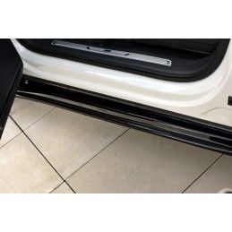 RAJOUTS DES BAS DE CAISSE MAXTON Vw Tiguan Mk2 R-Line Noir Brillant