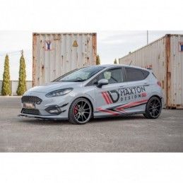 Maxton Side Skirts Diffusers V.3 Ford Fiesta Mk8 ST / ST-Line Gloss Black, Fiesta Mk8