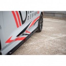 Maxton Side Skirts Diffusers V.3 Ford Fiesta Mk8 ST / ST-Line Gloss Black, Fiesta Mk8